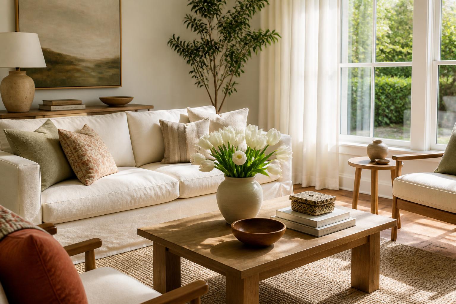 Homestaging — lichte woonkamer